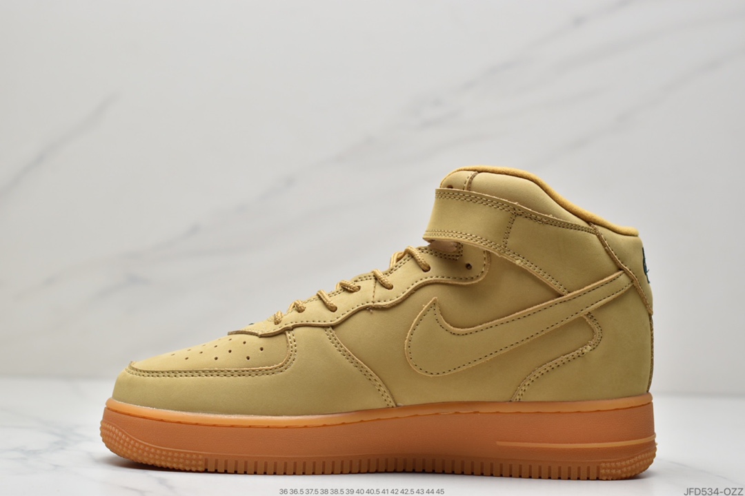 170 耐克Nike Air Force 1 高人气配色 小麦 空军一号高帮缓震运动休闲板鞋882096-200
