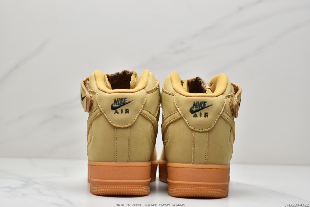 170 耐克Nike Air Force 1 高人气配色 小麦 空军一号高帮缓震运动休闲板鞋882096-200
