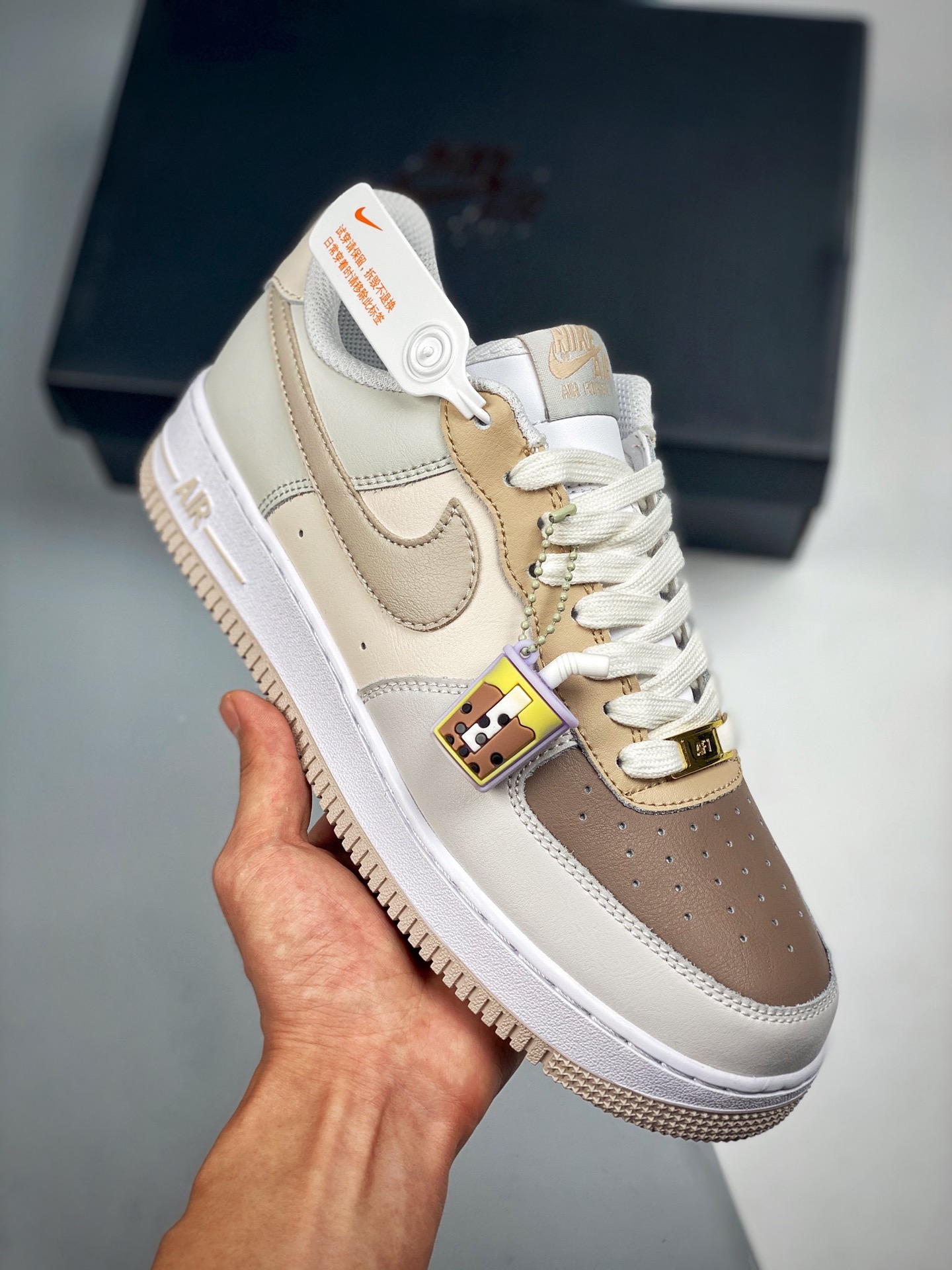 Nike Air Force 1 Low chocolate caliente, chocolate con leche, horma original y plantilla original, crea la forma autént…