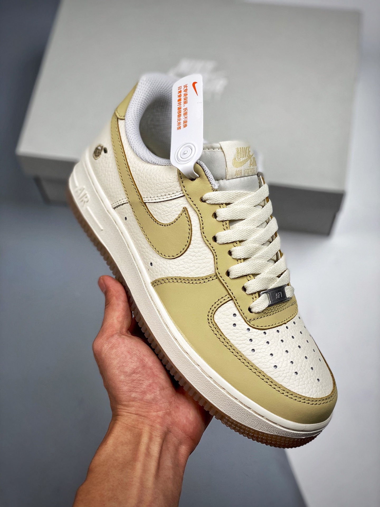 Nike Air Force 1 Low “Lemon Drop” amarillo limón, horma original y plantilla original, crea la forma auténtica de Air F…