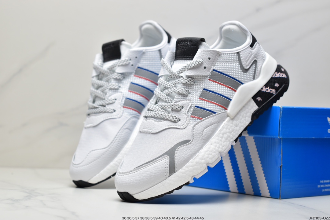 170 阿迪达斯Nite Jogger 2020 Boost  夜行者爆米花跑步鞋 HO1719