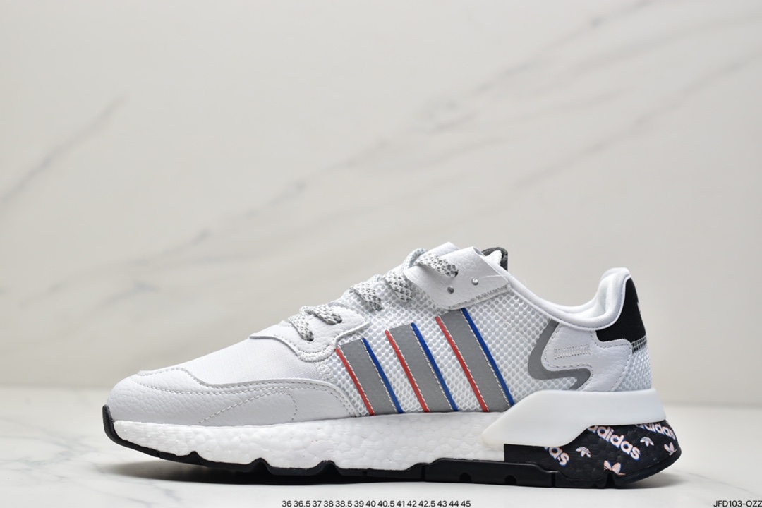 170 阿迪达斯Nite Jogger 2020 Boost  夜行者爆米花跑步鞋 HO1719