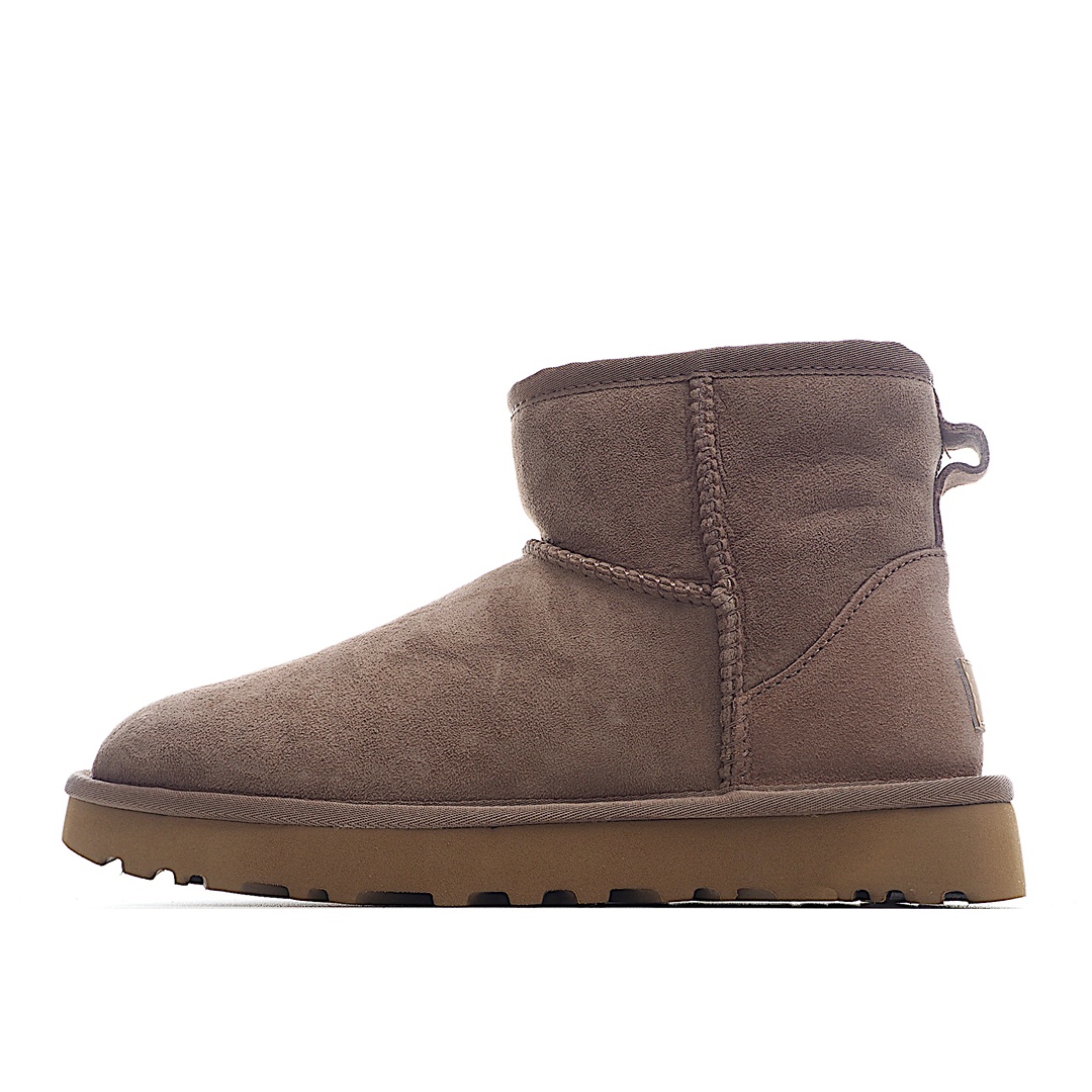 H0 河南代工厂顶级货 UGG经典款5854低筒雪地靴 2021最新升级防水防污，防伪标羊皮毛一体 Treadlite防滑鞋底专柜