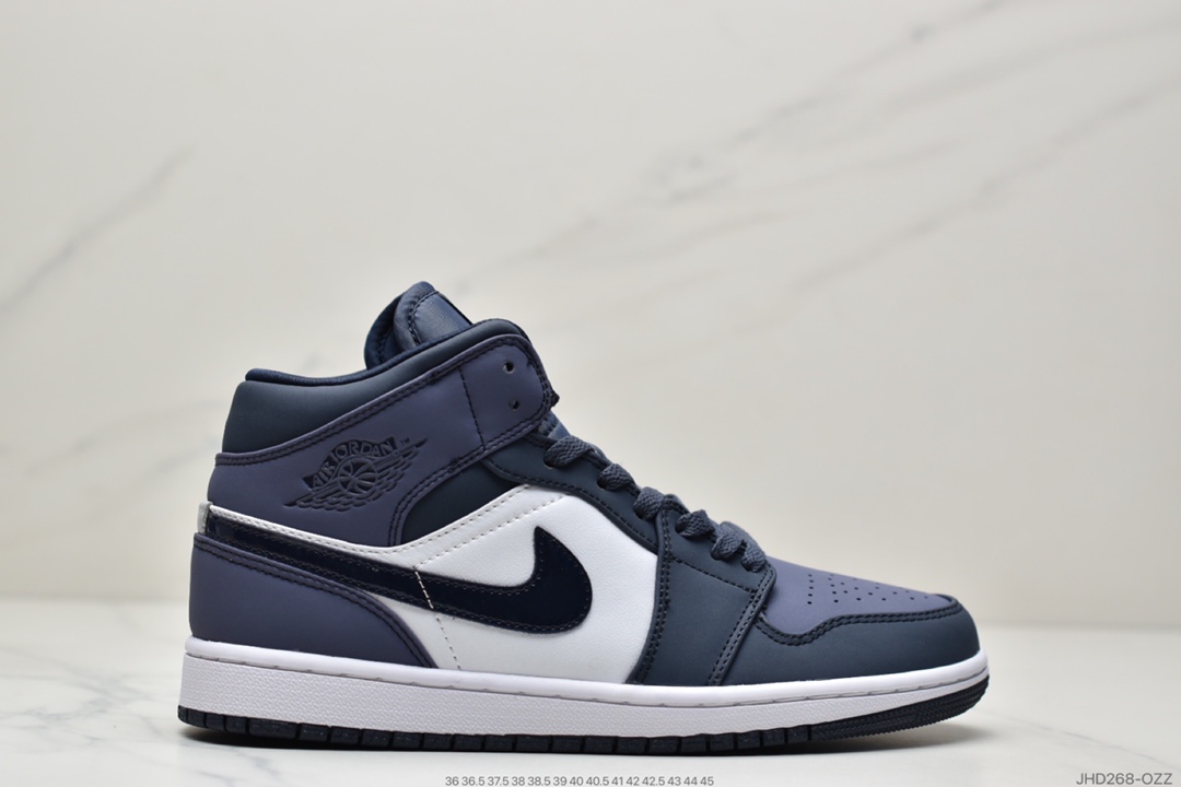190 Air Jordan 1 Mid ”Obsidian”黑曜石 乔一中邦 554724-174