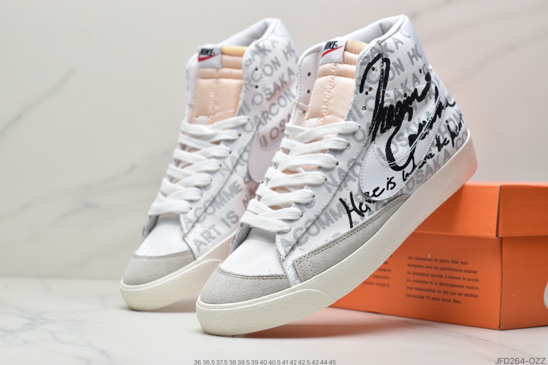 170 Naomi Osaka x 川久保玲COMME des GARCONS x Nike Blazer Mid 1977”CDG” 三方联名DA5383-100