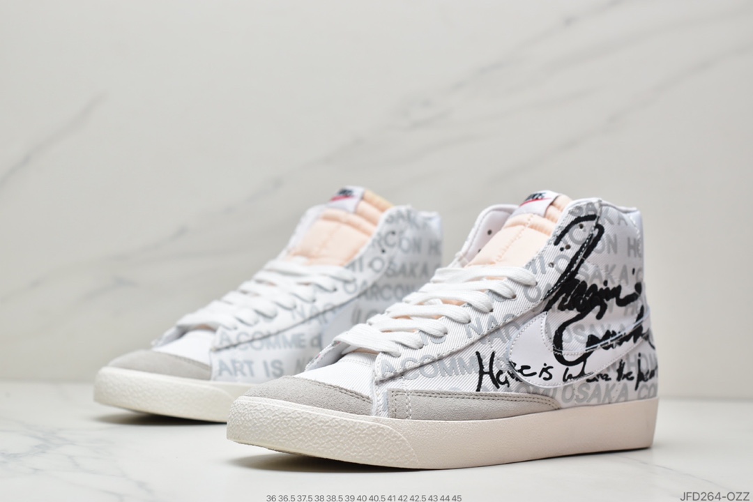 170 Naomi Osaka x 川久保玲COMME des GARCONS x Nike Blazer Mid 1977”CDG” 三方联名DA5383-100