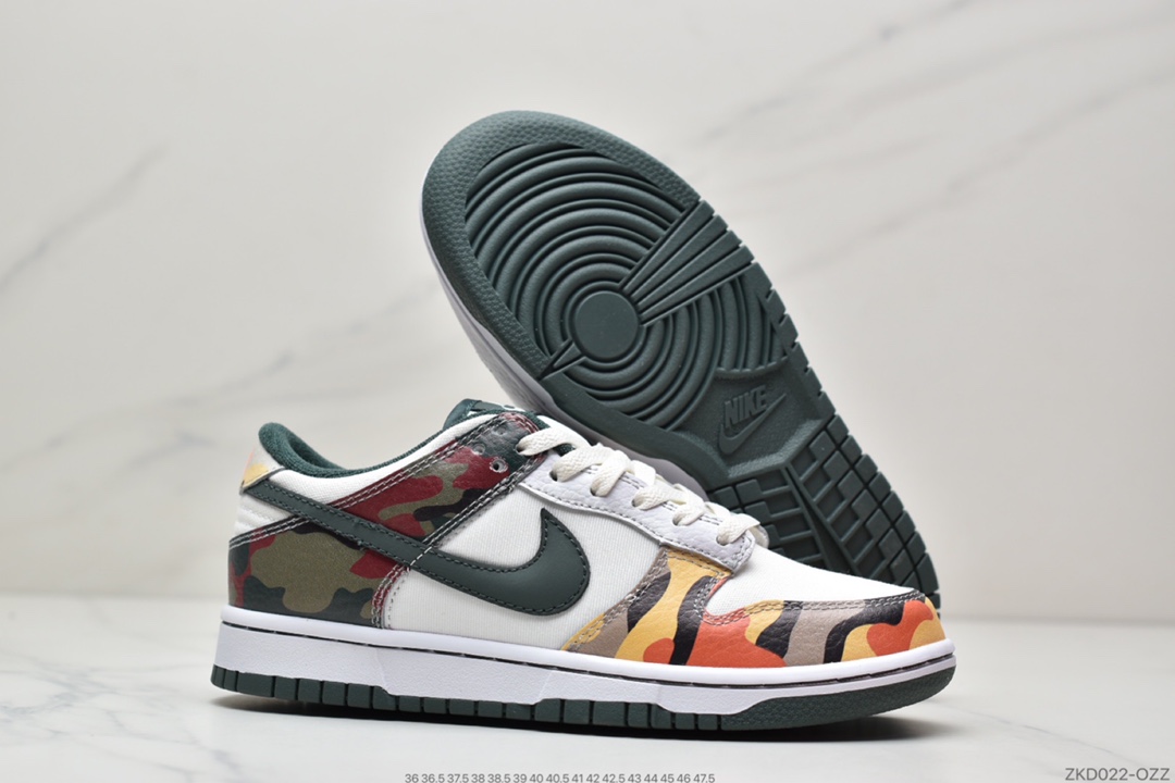 270 耐克 Multi Camo 迷彩鸳鸯 Nike Dunk Low 低帮板鞋DH0957-100