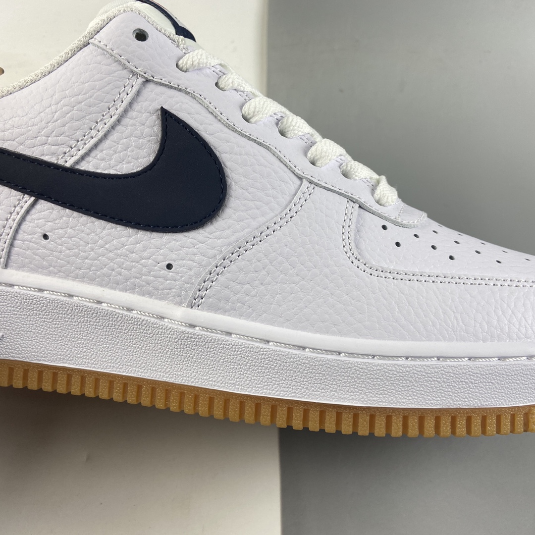 P180  NIKE Air Force 1’07 Low 白黑生胶 空军一号经典低帮休闲板鞋 CI0057-100