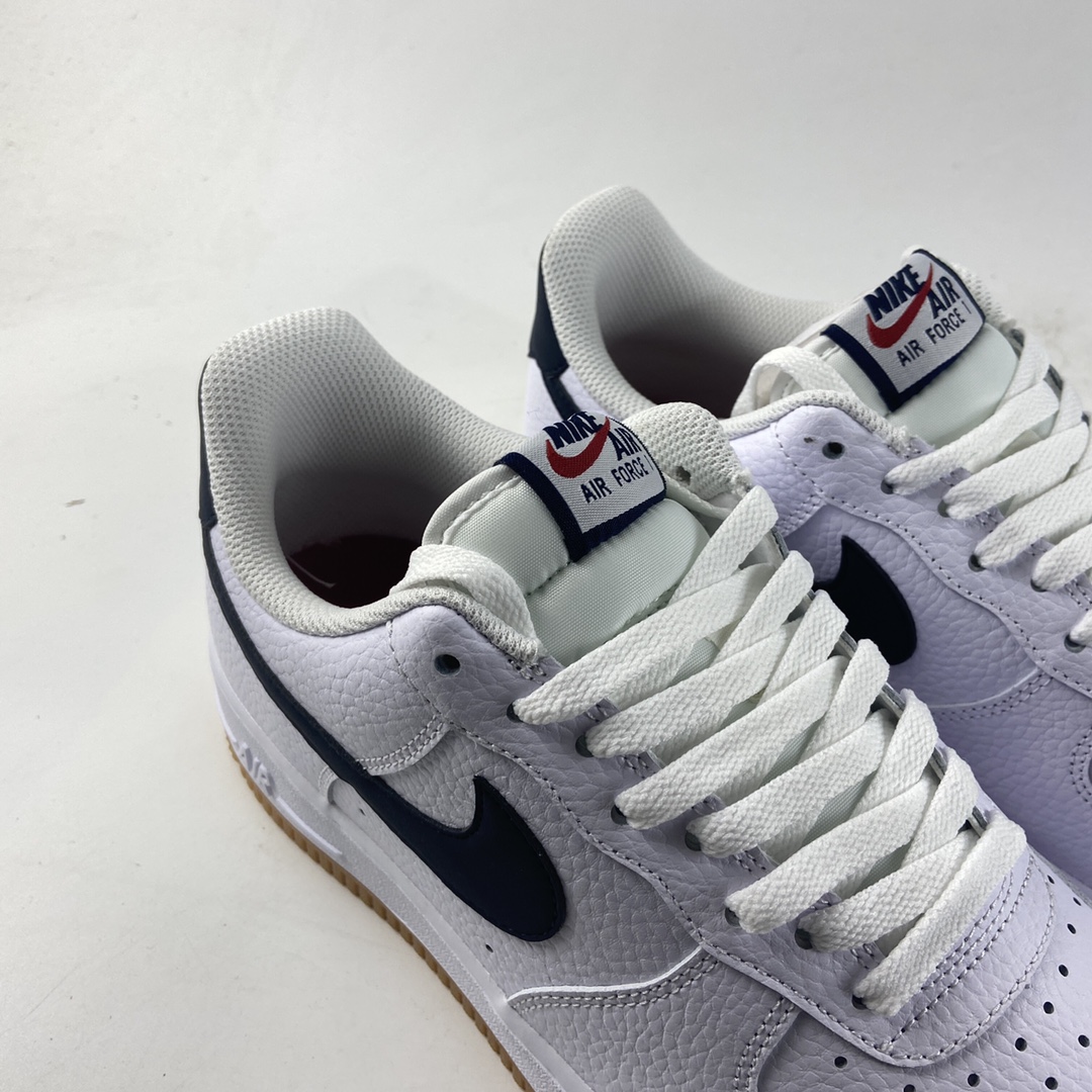 P180  NIKE Air Force 1’07 Low 白黑生胶 空军一号经典低帮休闲板鞋 CI0057-100