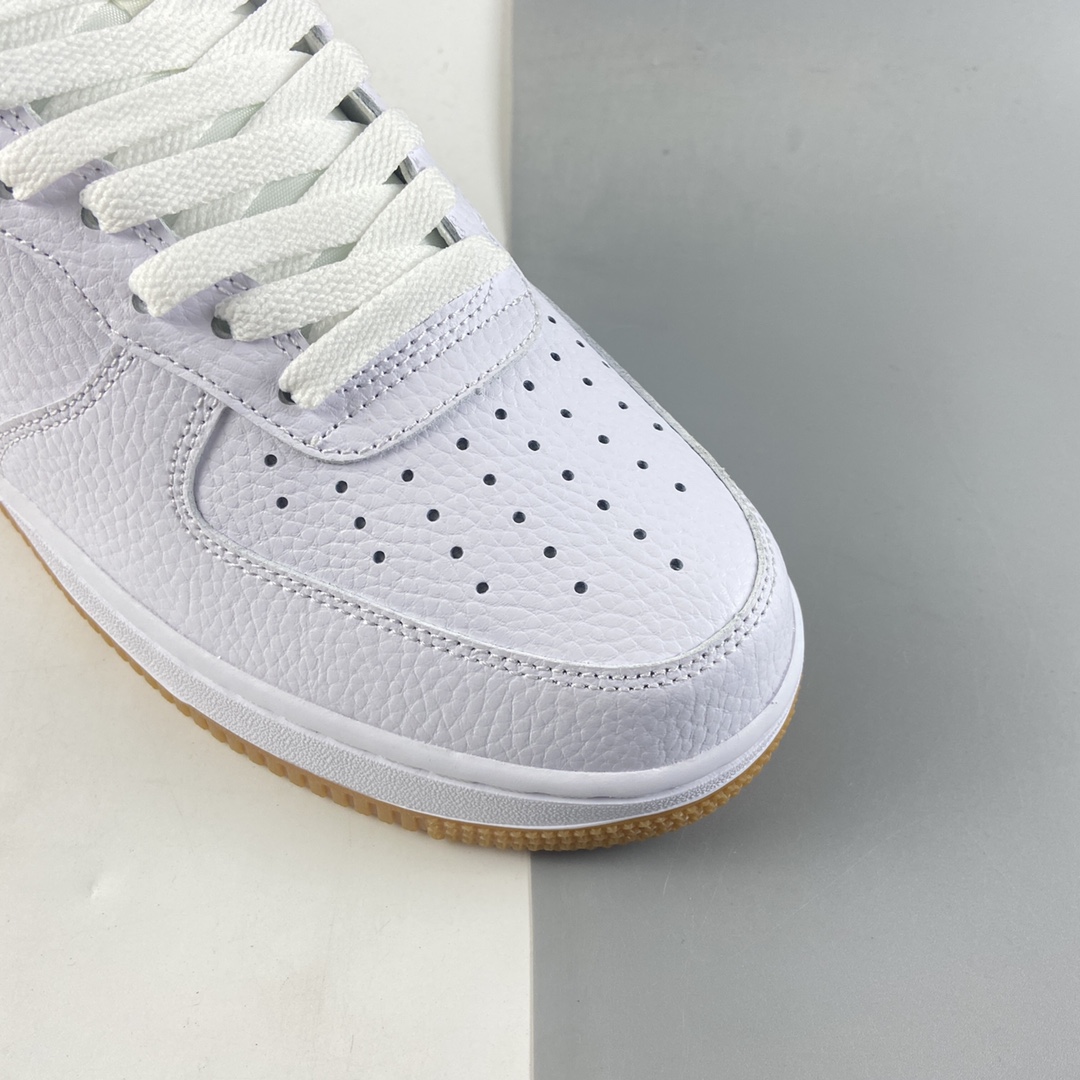 P180  NIKE Air Force 1’07 Low 白黑生胶 空军一号经典低帮休闲板鞋 CI0057-100