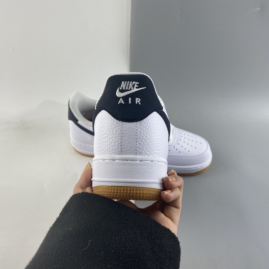 P180  NIKE Air Force 1’07 Low 白黑生胶 空军一号经典低帮休闲板鞋 CI0057-100