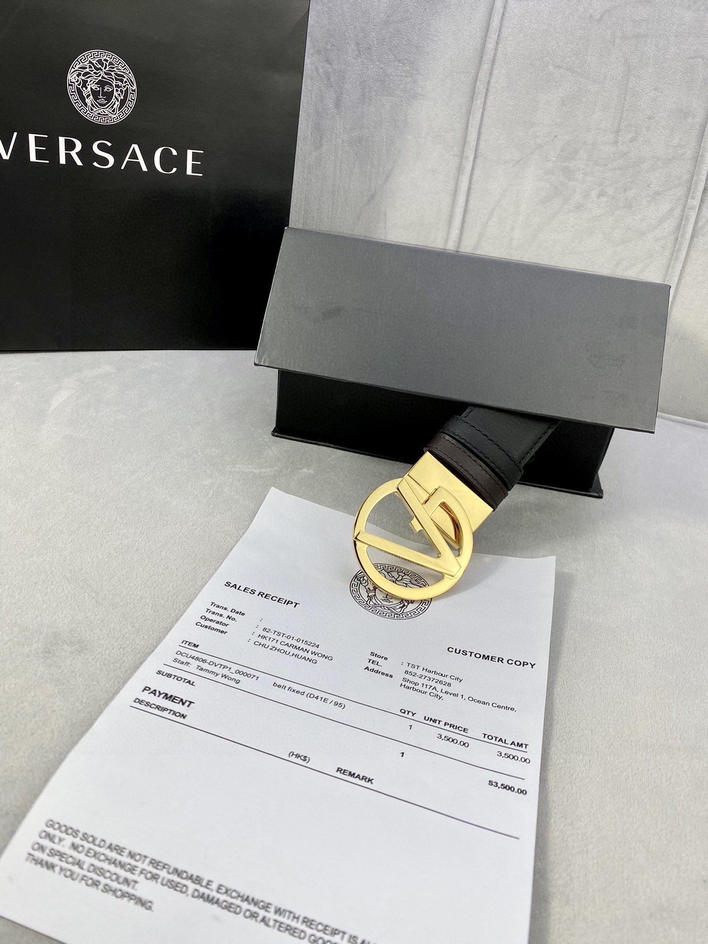 宽度4.0cmVersace范思哲此