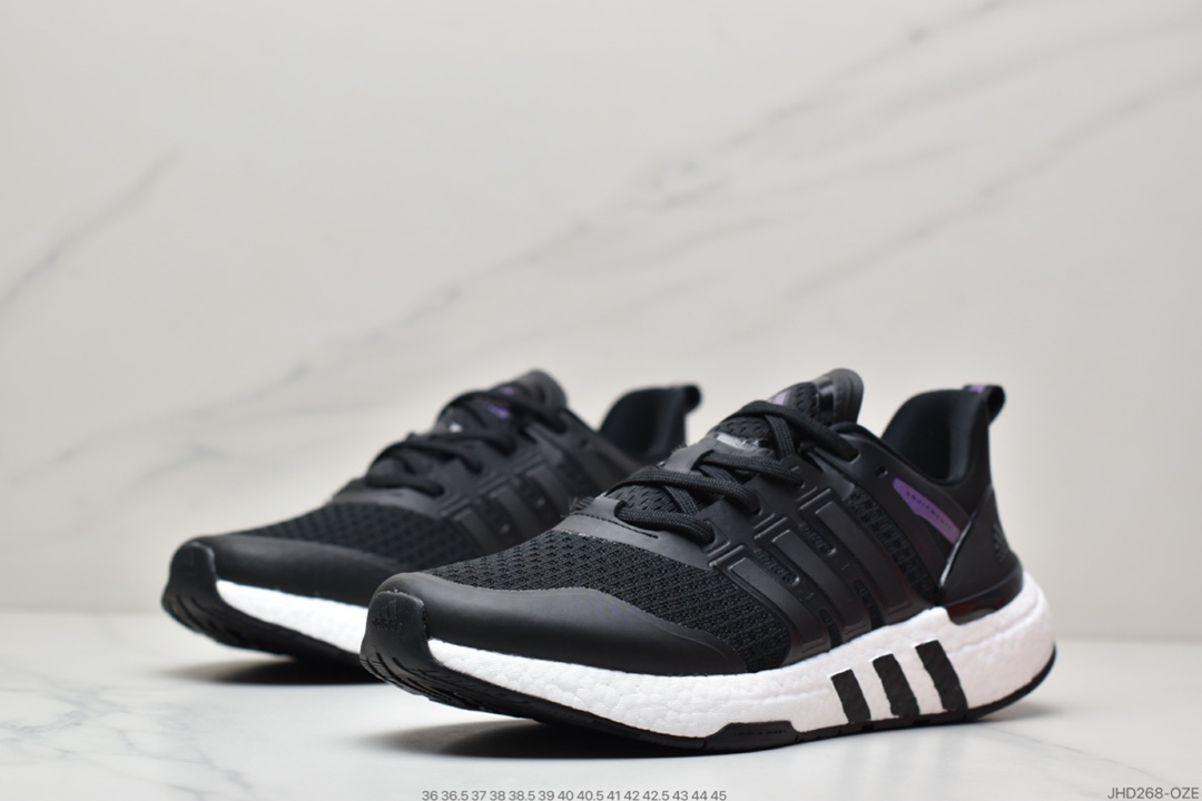 190 adidas阿迪达斯EQUIPMENT+ 运动鞋BOOST缓震透气休闲运动鞋跑步鞋H02755