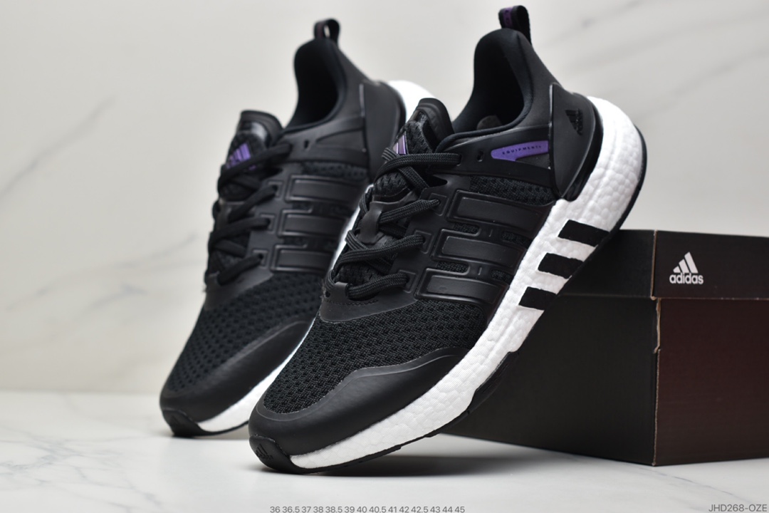 190 adidas阿迪达斯EQUIPMENT+ 运动鞋BOOST缓震透气休闲运动鞋跑步鞋H02755