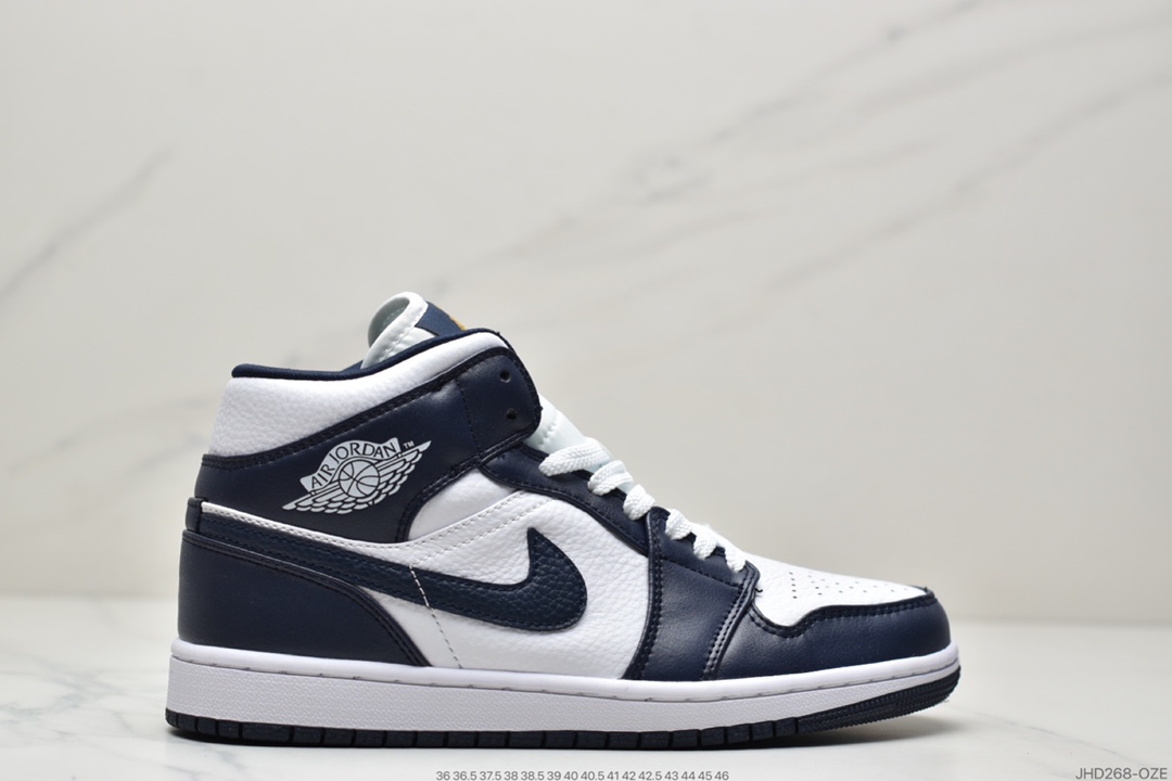 190 Air Jordan 1 Mid ”Obsidian”黑曜石 乔一中邦 554724-174