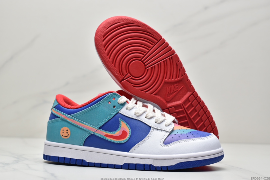 390 Cactusplantfleamarket x NIKE Dunk Low Rainbow  笑脸联名款 LF4587-001