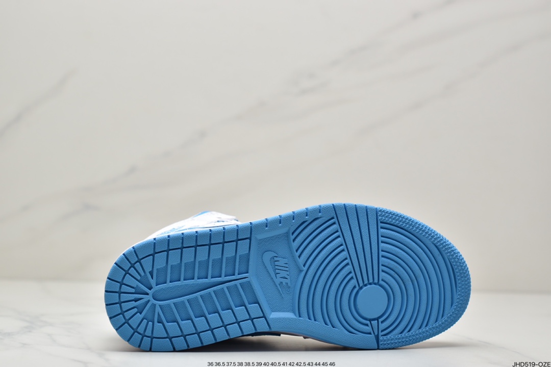 190 Air Jordan AJ1 Mid 中帮 北卡蓝 BQ6472-114