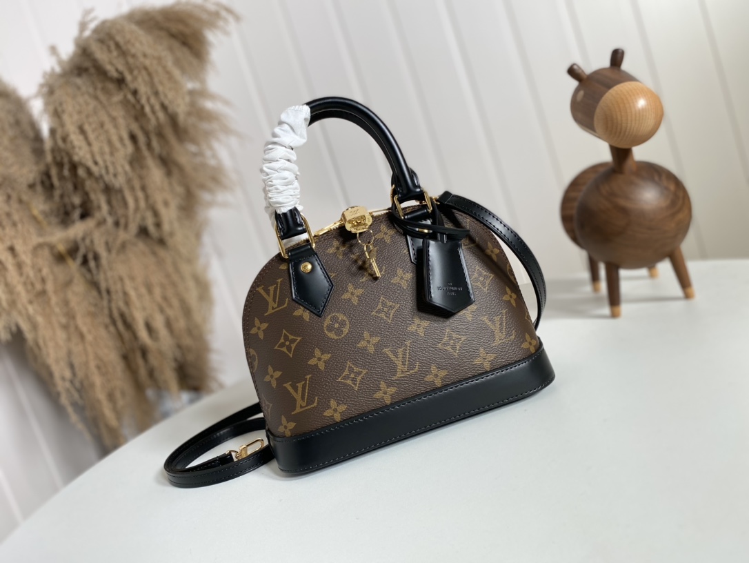 Louis Vuitton 1:1
 Bags Handbags Black Monogram Canvas Mini M53152