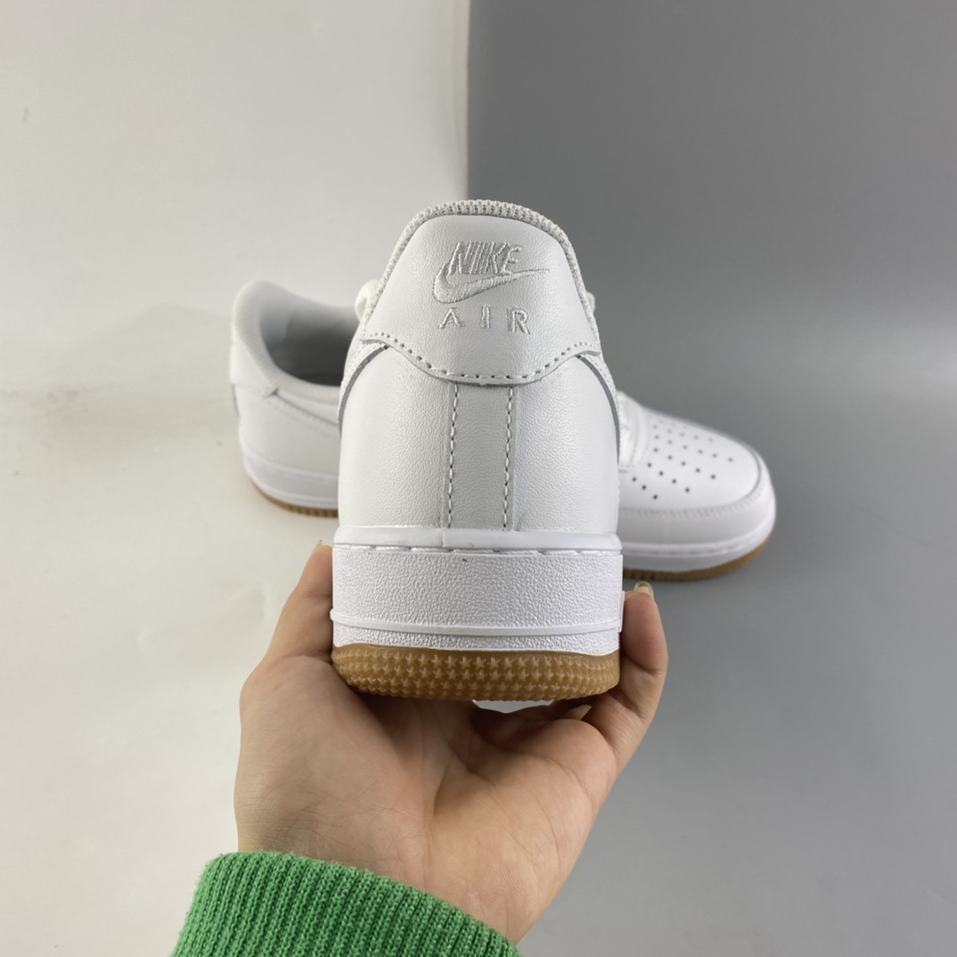 P200  NIKE Air Force 1’07 Low 生胶全白 空军一号低帮休闲板鞋 DJ2739-100