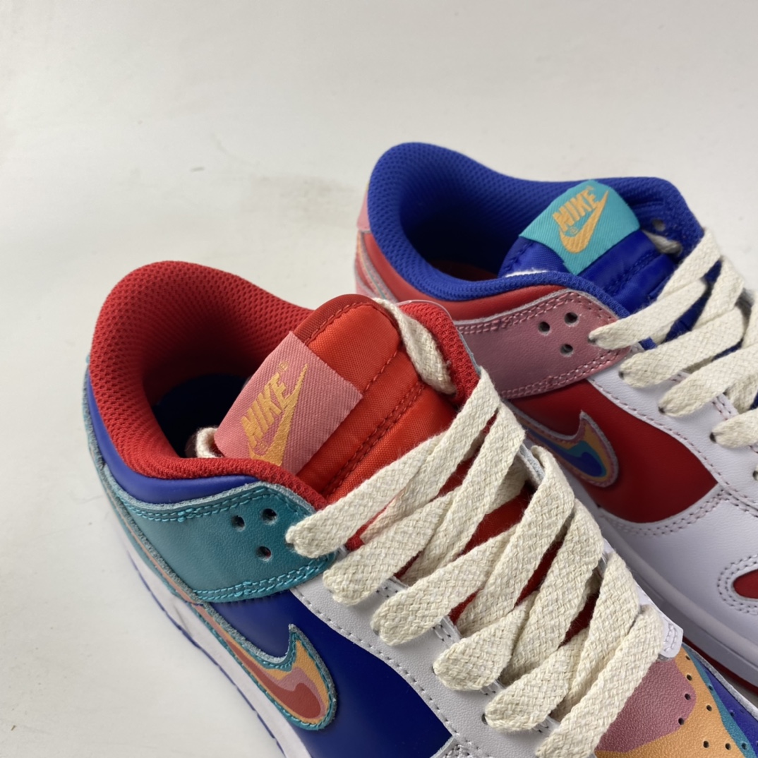 P380  Cactusplantfleamarket x NIKE Dunk Low Rainbow 笑脸联名款板鞋 LF4587-001