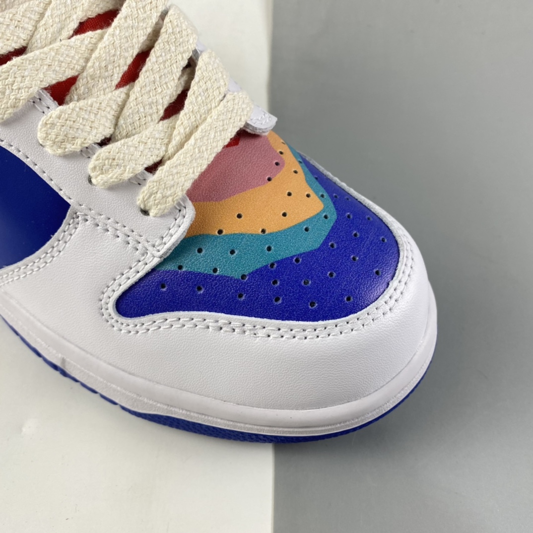 P380  Cactusplantfleamarket x NIKE Dunk Low Rainbow 笑脸联名款板鞋 LF4587-001