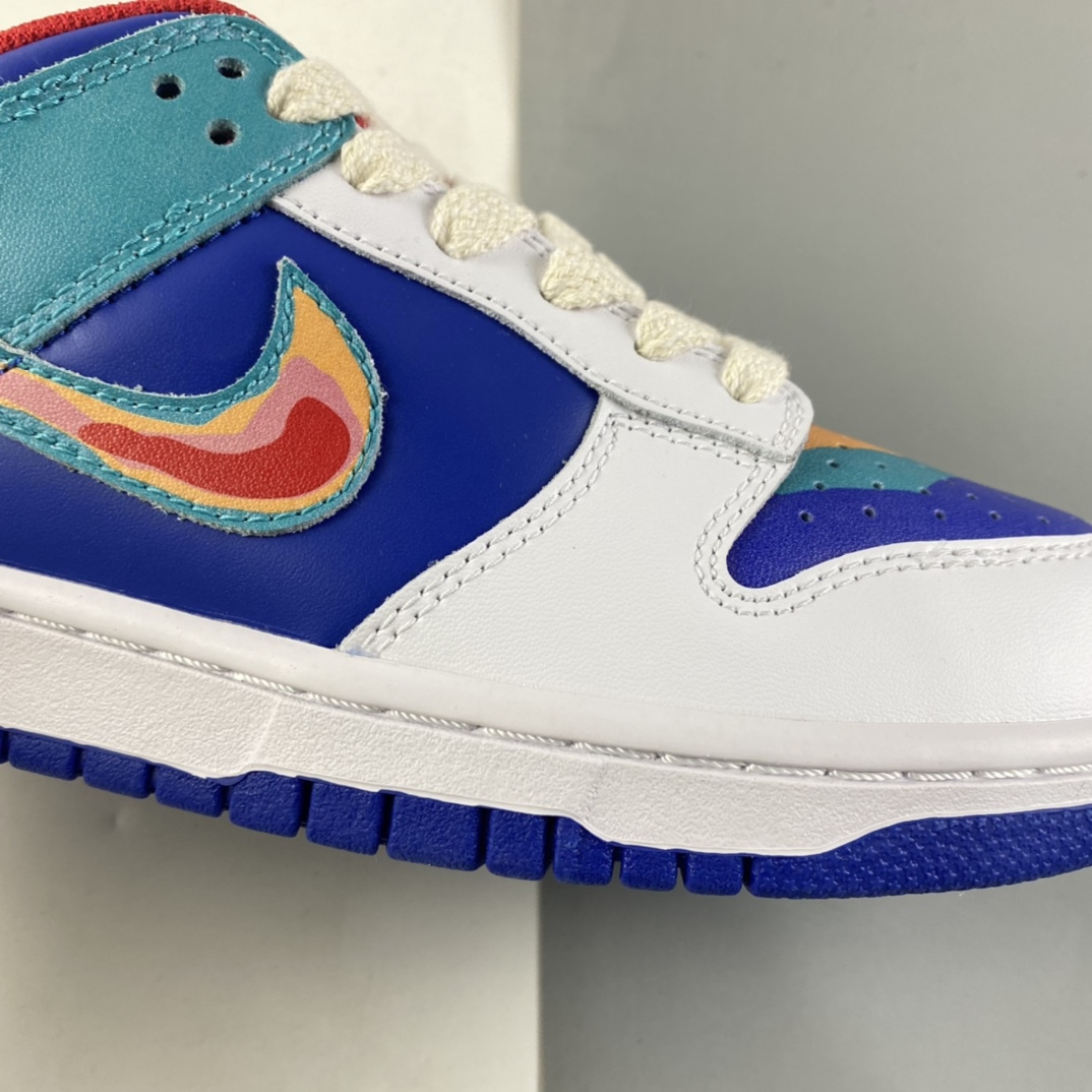 P380  Cactusplantfleamarket x NIKE Dunk Low Rainbow 笑脸联名款板鞋 LF4587-001