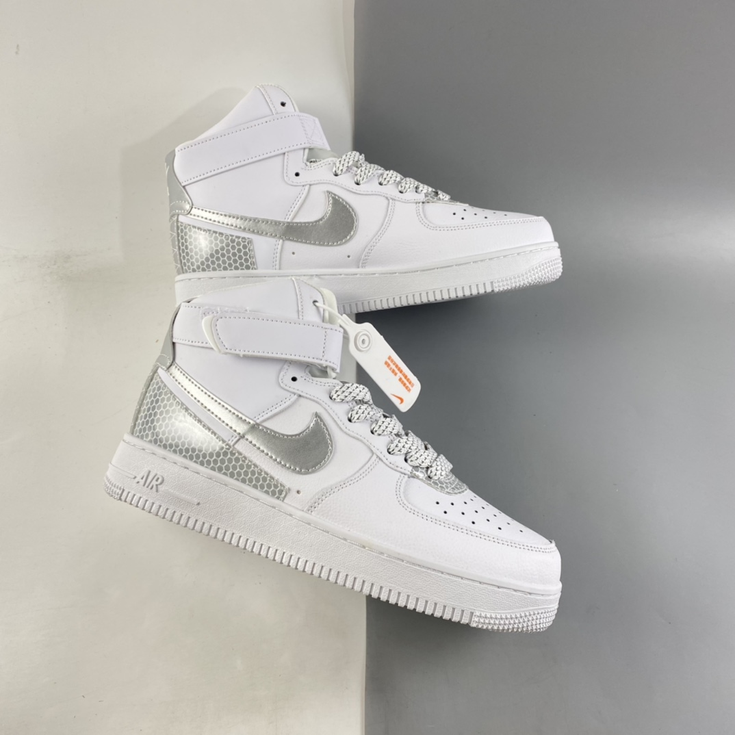 P220  NIKE Air Force 1 High ’07 Lv8 3M 空军一号NBA联名3M反光高帮休闲板鞋 CU4159-100