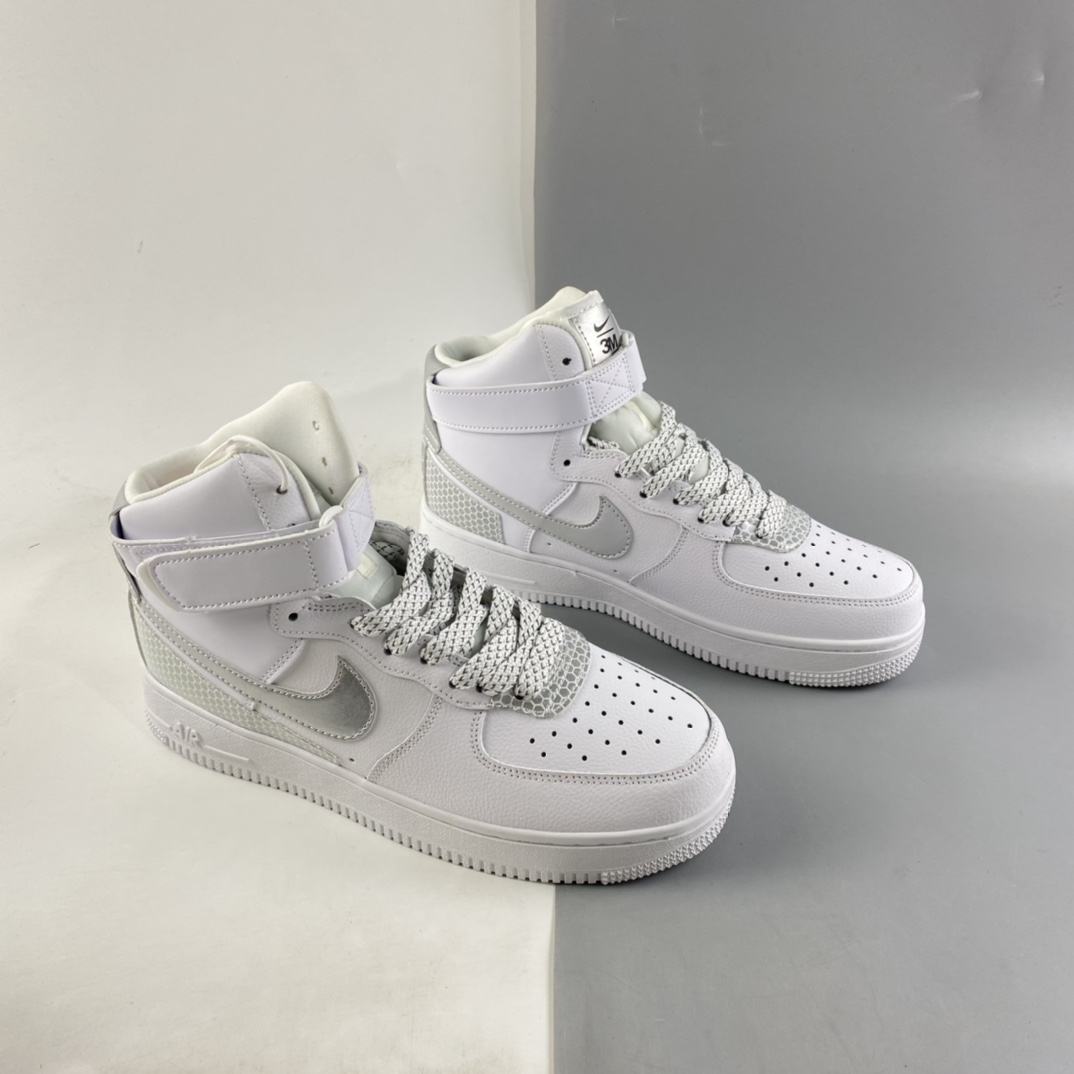 P220  NIKE Air Force 1 High ’07 Lv8 3M 空军一号NBA联名3M反光高帮休闲板鞋 CU4159-100