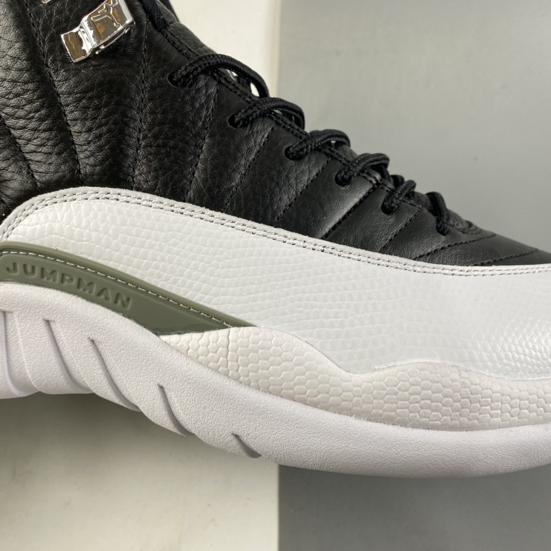 P400  Air Jordan 12 AJ12 乔丹12代高帮篮球鞋/黑白 季后赛 130690-001