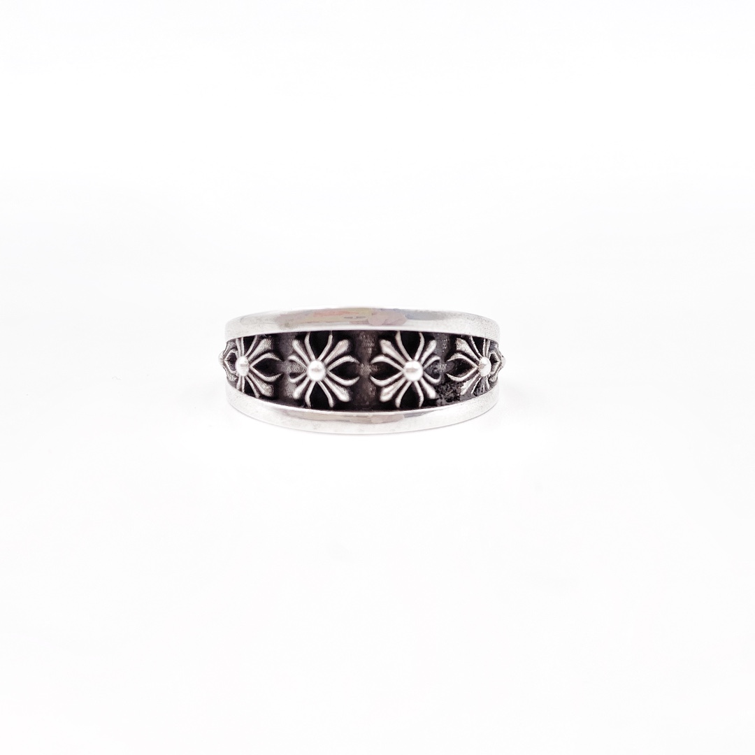 Chrome Hearts Chrome Hearts 克罗心 斜角戒指 无敌做旧 百分之98以上接近ZP