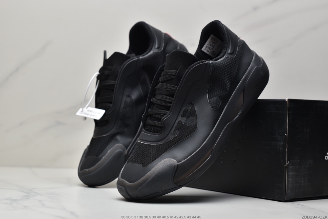 230 【泫雅同款】Prada x adidas Luna Rossa 21 黑 蝉翼轻薄休闲百搭运动鞋FY1078  FZ5447