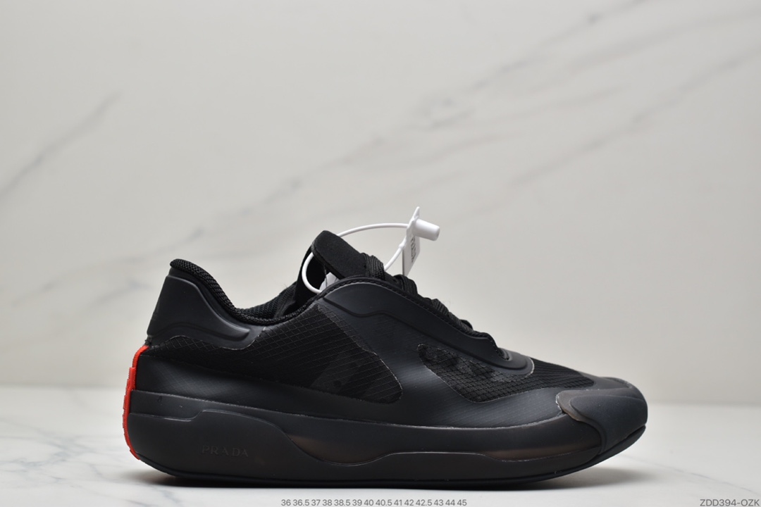 230 【泫雅同款】Prada x adidas Luna Rossa 21 黑 蝉翼轻薄休闲百搭运动鞋FY1078  FZ5447
