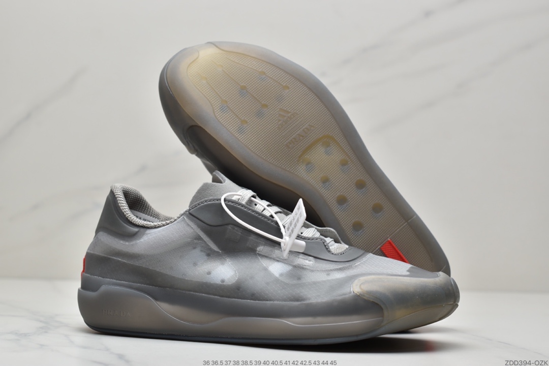 230 【泫雅同款】Prada x adidas Luna Rossa 21 黑 蝉翼轻薄休闲百搭运动鞋FY1078  FZ5447