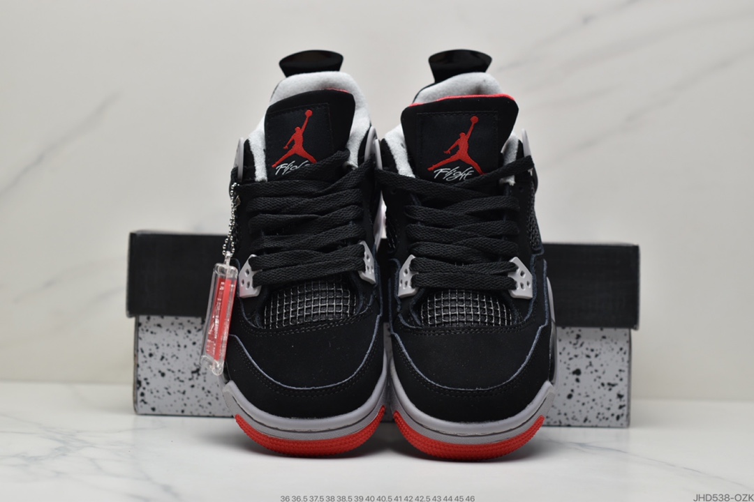 190 耐克Air Jordan 4 Retro ”black Cat”AJ4代中帮复古休闲运动文化篮球鞋CU1110-010