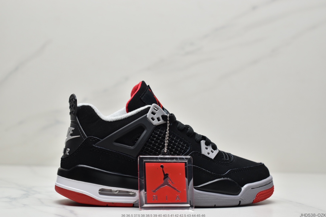 190 耐克Air Jordan 4 Retro ”black Cat”AJ4代中帮复古休闲运动文化篮球鞋CU1110-010