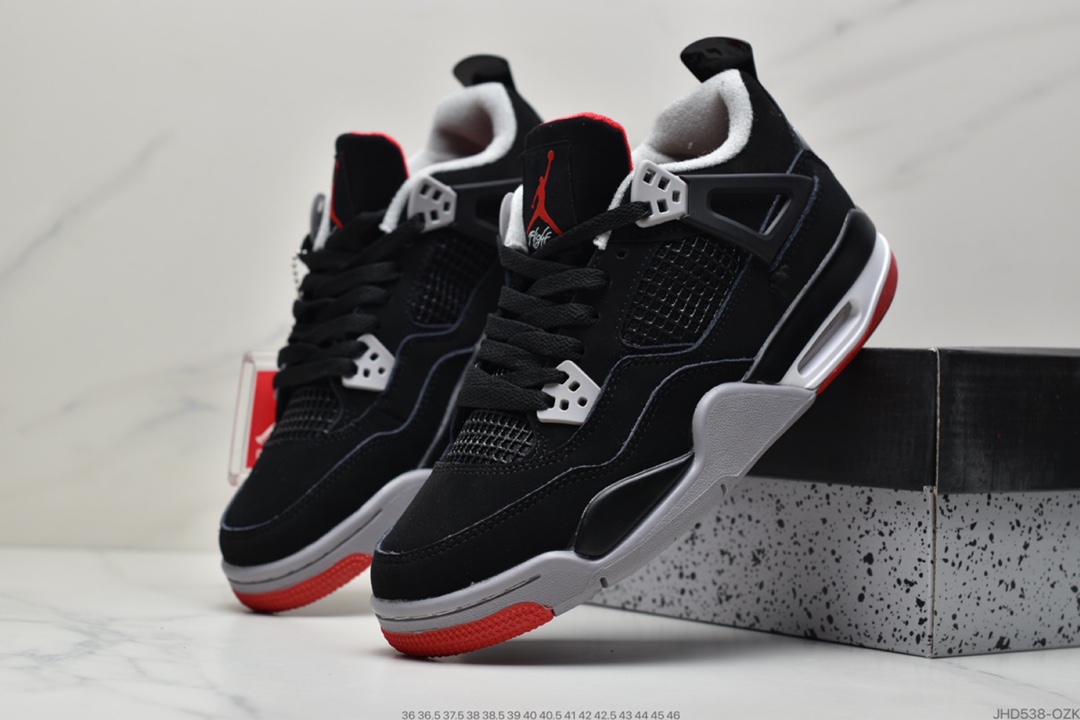 190 耐克Air Jordan 4 Retro ”black Cat”AJ4代中帮复古休闲运动文化篮球鞋CU1110-010