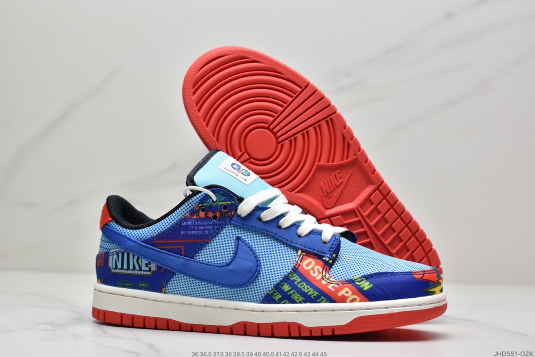 190 NIKE Dunk Low ” Firecracker ” CNY 蓝红鞭炮双层撕撕乐 DH4966-446