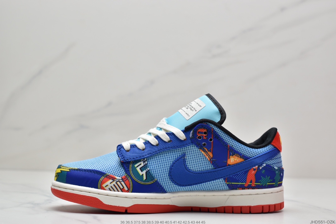 190 NIKE Dunk Low ” Firecracker ” CNY 蓝红鞭炮双层撕撕乐 DH4966-446