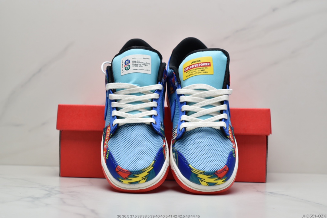 190 NIKE Dunk Low ” Firecracker ” CNY 蓝红鞭炮双层撕撕乐 DH4966-446