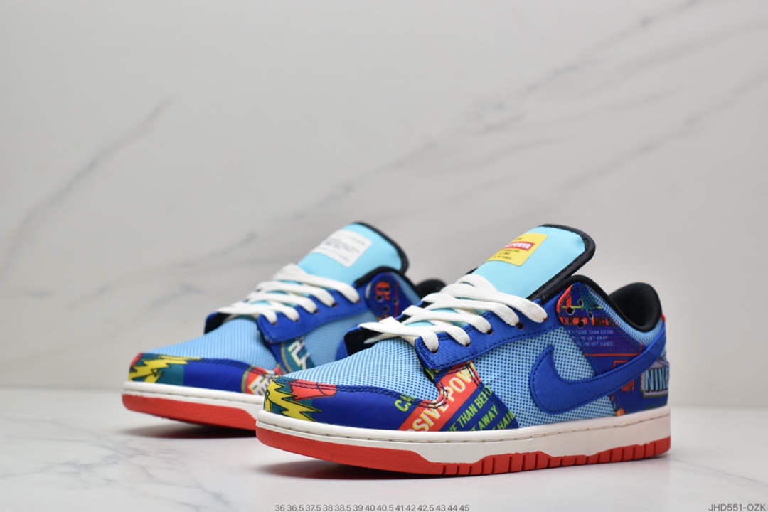 190 NIKE Dunk Low ” Firecracker ” CNY 蓝红鞭炮双层撕撕乐 DH4966-446