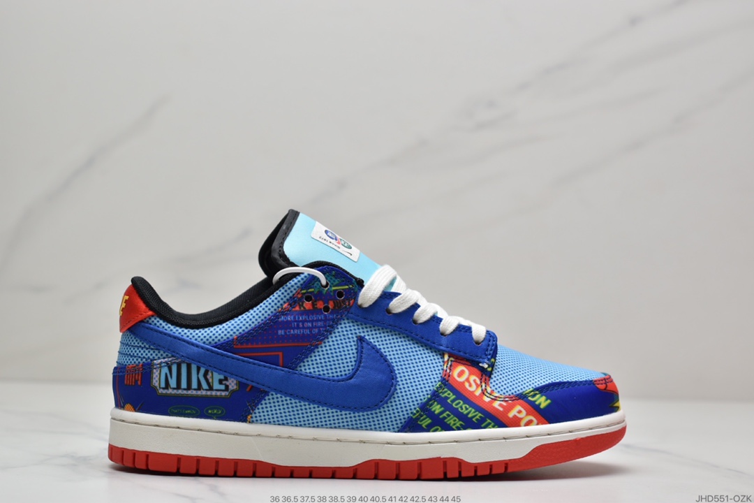 190 NIKE Dunk Low ” Firecracker ” CNY 蓝红鞭炮双层撕撕乐 DH4966-446