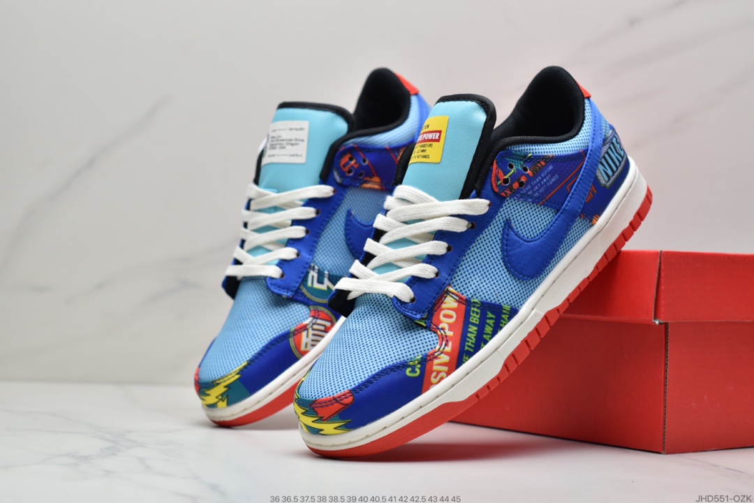 190 NIKE Dunk Low ” Firecracker ” CNY 蓝红鞭炮双层撕撕乐 DH4966-446