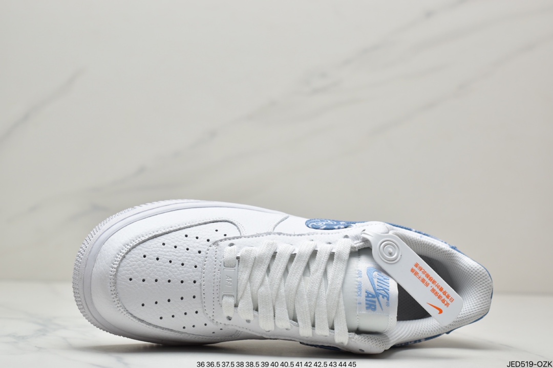 150 Nike Air Force 1 Low ”Paisley 经典典休闲板鞋 白蓝 腰果花 DH4406-100