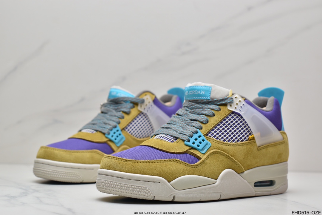 420 Off-White x Air Jordan 4 Retro”Cream/Sail”迈克尔·乔丹AJ4代中帮复古休闲运动文化篮球鞋DJ5718