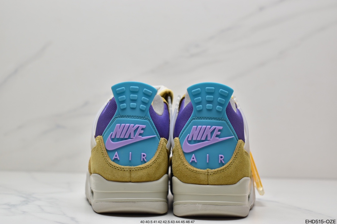 420 Off-White x Air Jordan 4 Retro”Cream/Sail”迈克尔·乔丹AJ4代中帮复古休闲运动文化篮球鞋DJ5718