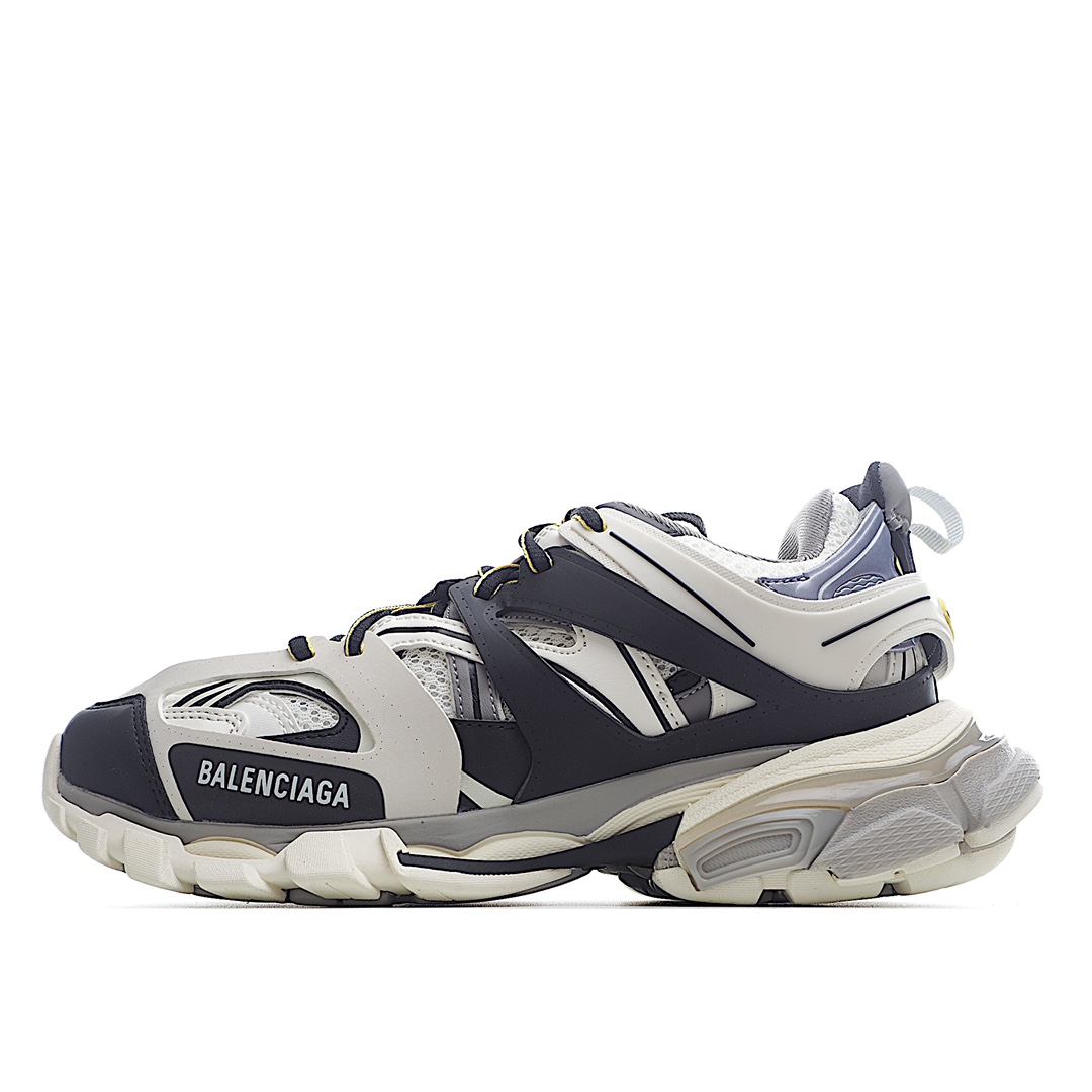 巴黎世家3.0 三代户外概念鞋 Balenciaga  Sneaker Tess s.Gomma MAILLE WHITE/ORANGE 纯原版本 原装大盒 从里到外 一切百分百还原官方配置 顶级专供碾压市面一切真标版本