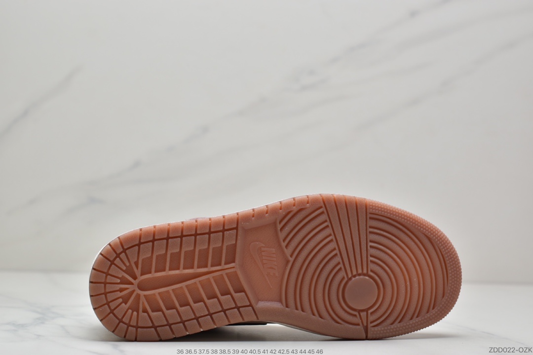 230 Air Jordan 1 Mid ” Neutral  ” 胭脂紫红拼接红豆奶茶DO7440-821