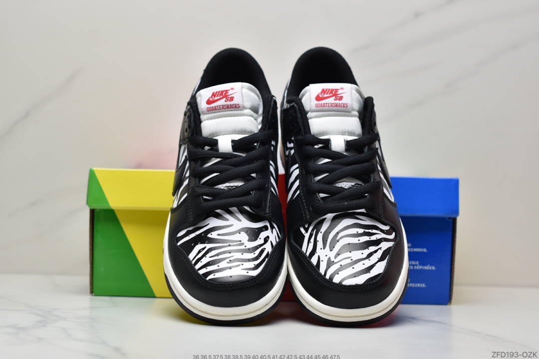 280 纯原Quartersnacks x Nike SB Dunk Low “Zebra”  黑白斑马DM3510-001