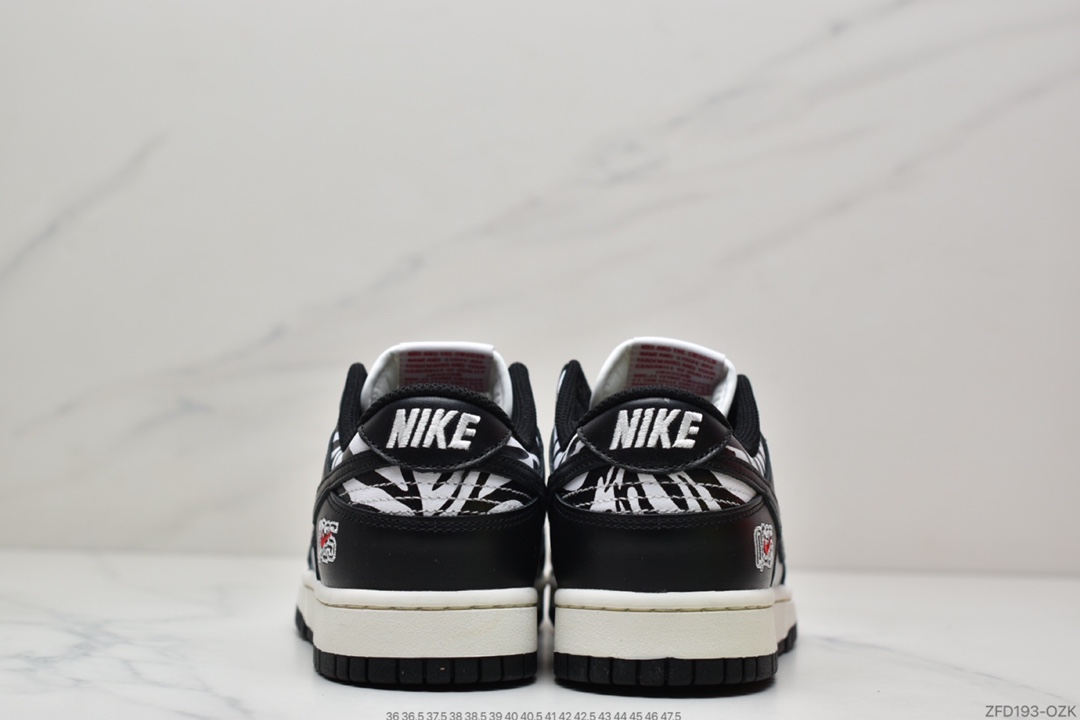 280 纯原Quartersnacks x Nike SB Dunk Low “Zebra”  黑白斑马DM3510-001