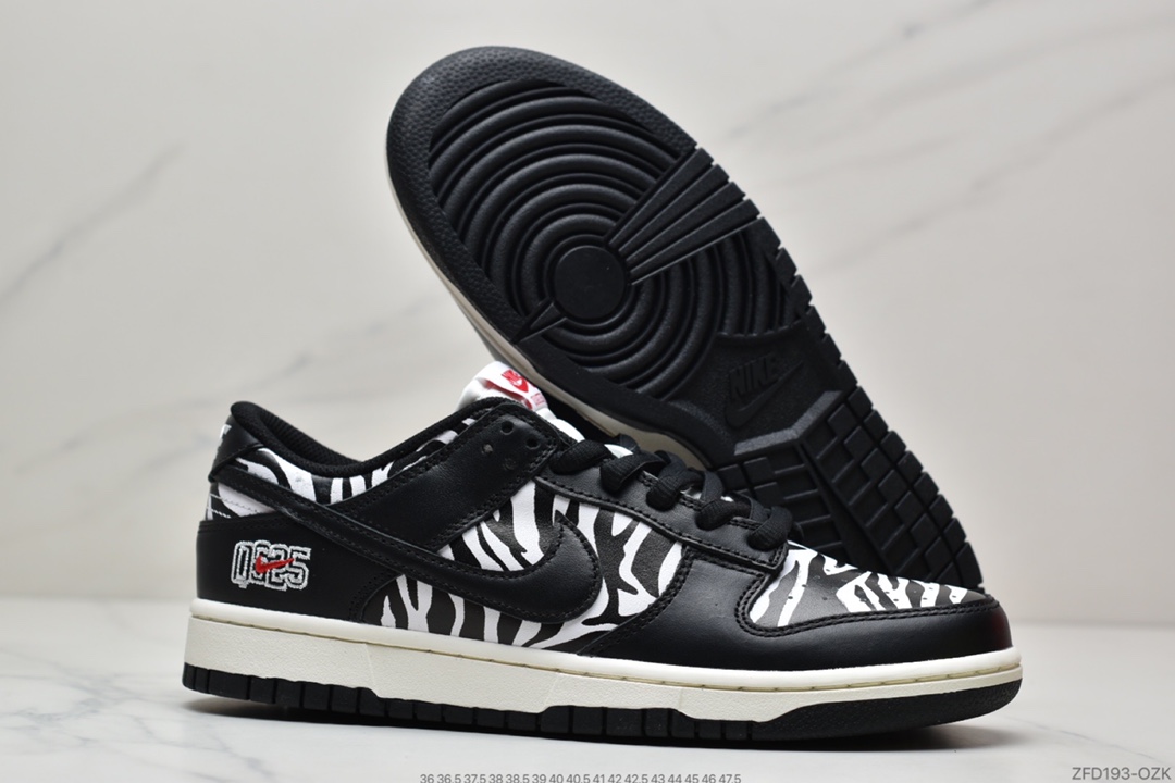 280 纯原Quartersnacks x Nike SB Dunk Low “Zebra”  黑白斑马DM3510-001
